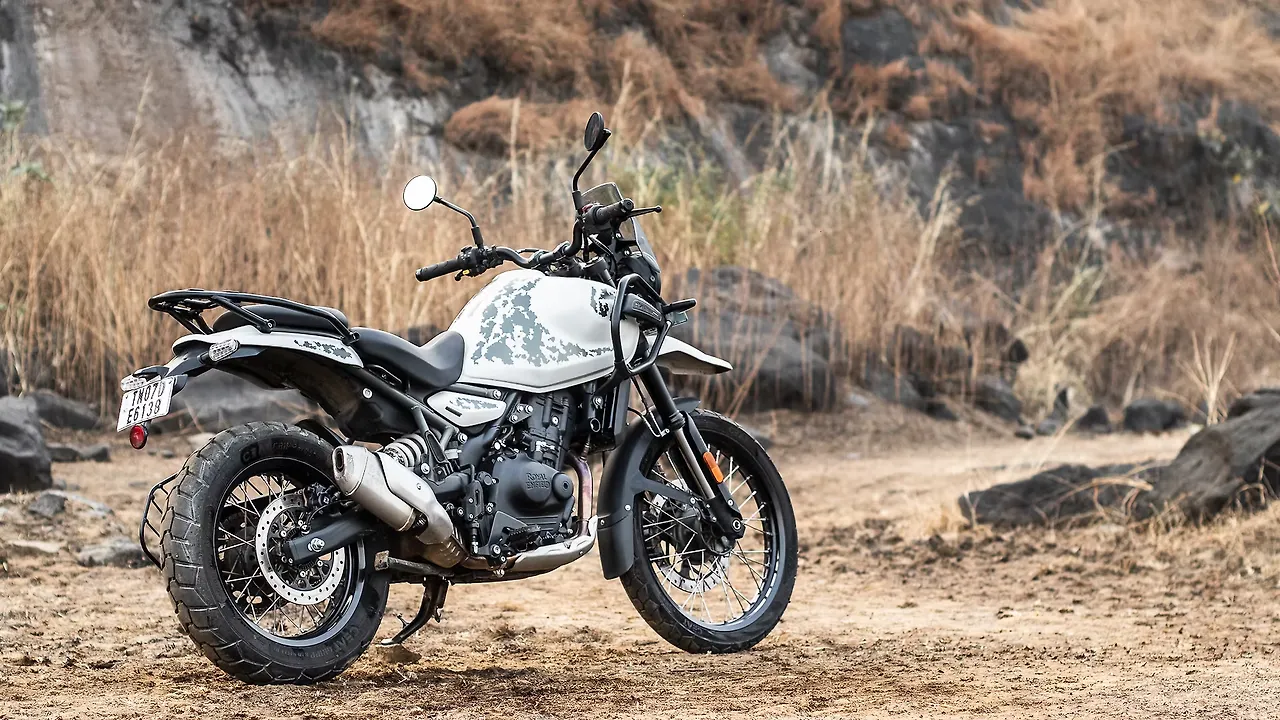 Royal Enfield Himalayan 450 Tubeless (2026) NEW - Rear Trail Angle