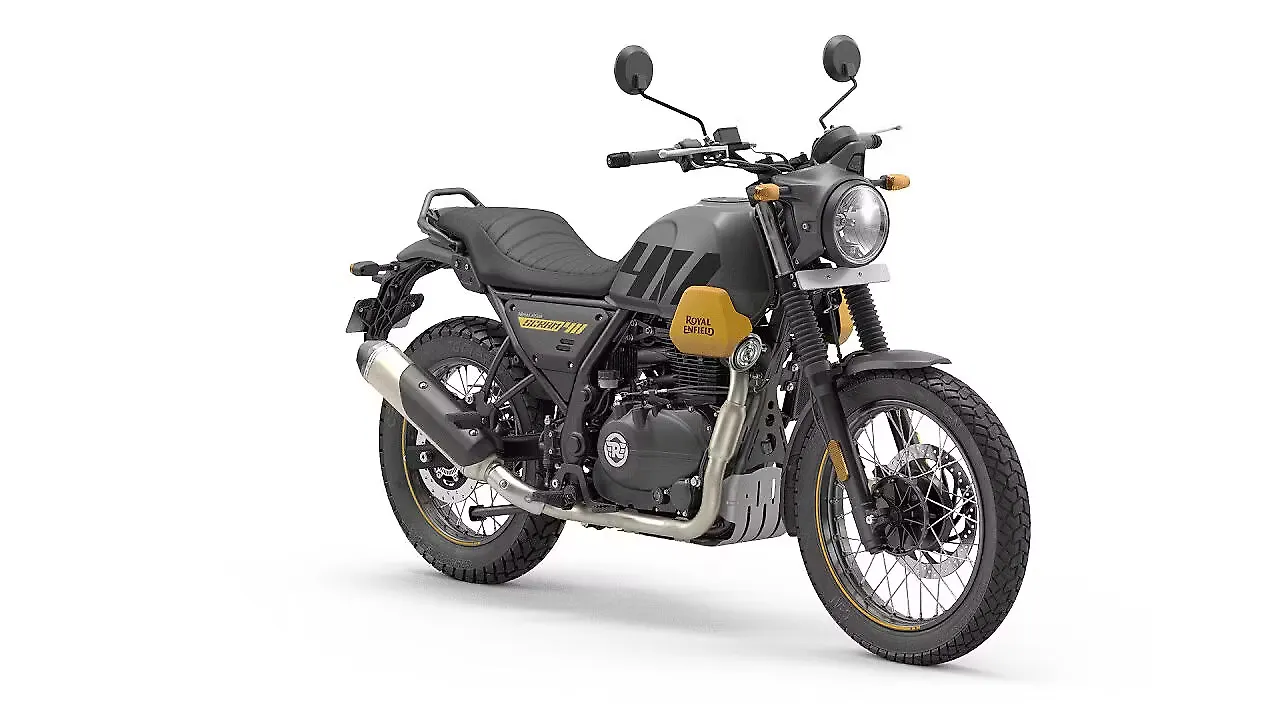 Royal Enfield Scram 411 (2024) - Front Quarter Profile