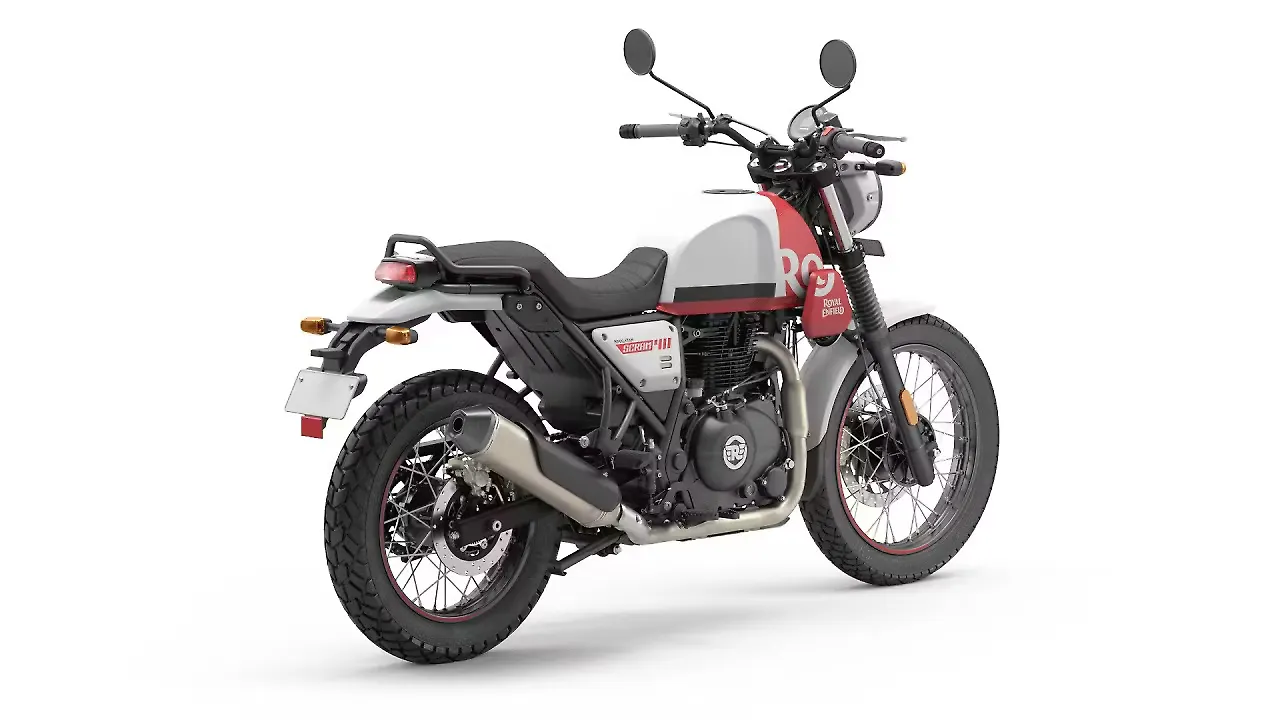 Royal Enfield Scram 411 (2024) - Rear Scrambler Angle